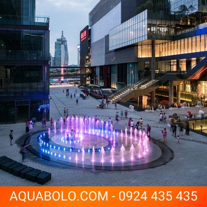 Thi công đài phun nước cho phố đi bộ (4)