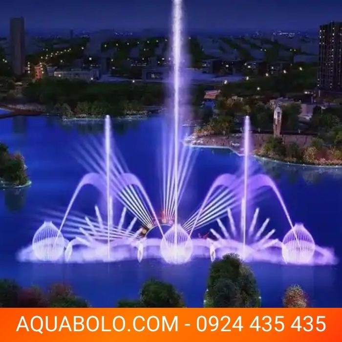 Đài phun nước phao nổi đẹp